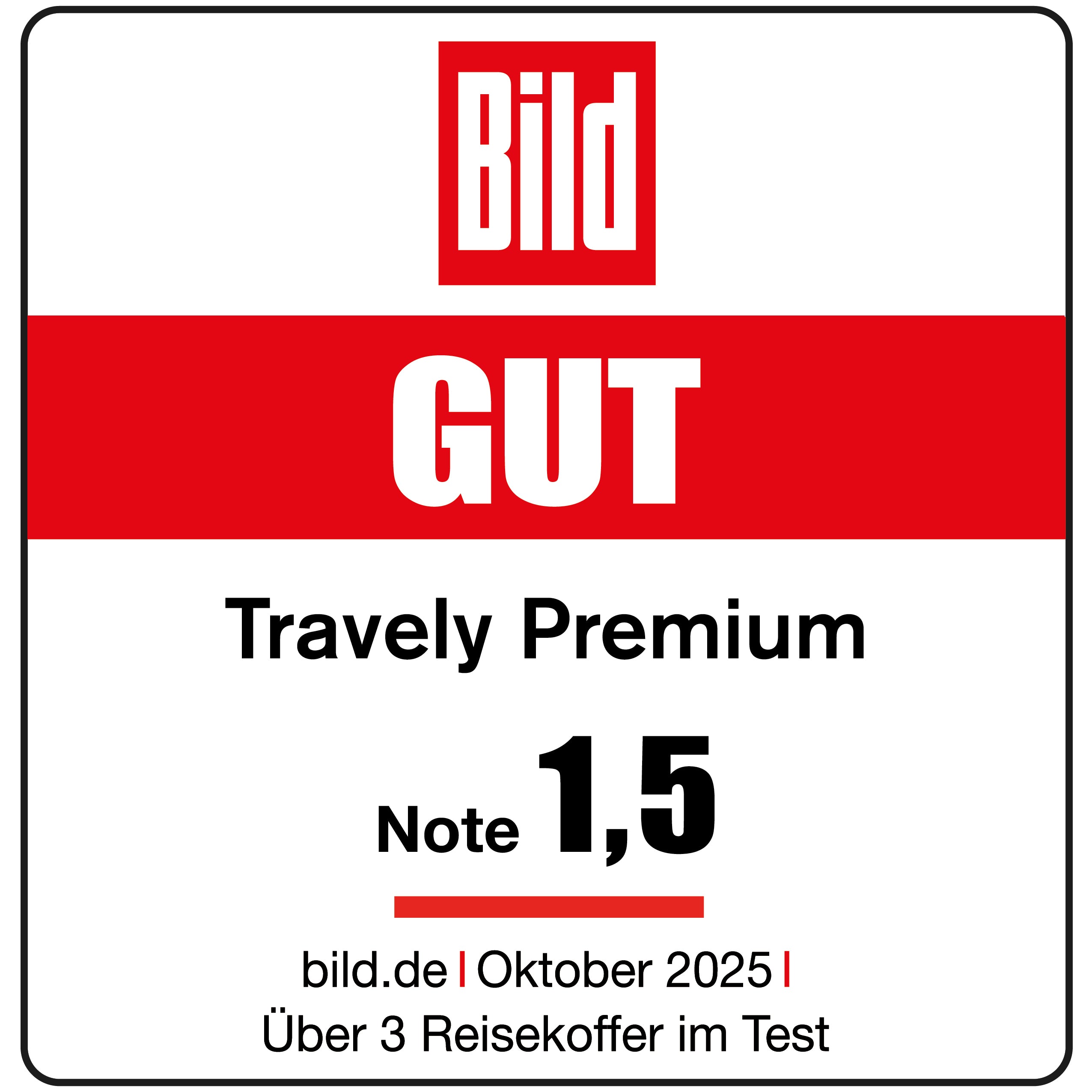 BILD Testsiegel - Note 1,5 GUT